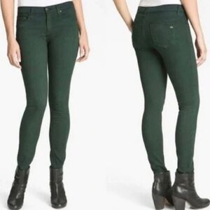 Vintage Rag & Bone Legging Scarab Dark Green Skinny Stretch Jeans Sz 30